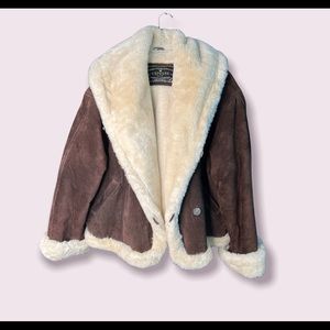 Express Fur Lined Leather Coat